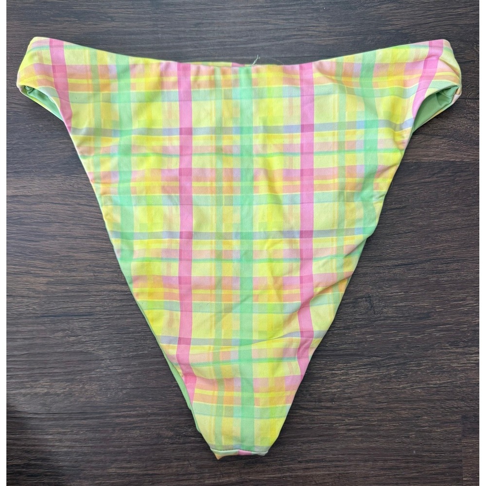 Dippin Daisy's Women's Pretty Plaid Underwire Tie Strap Bikini Set Size Small - Picture 9 of 9